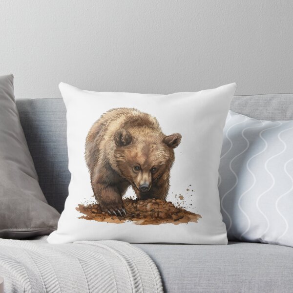 Item preview, Bear Cub | Cute Woodland Animal Watercolor Art designed and sold by Mandayartstudio.