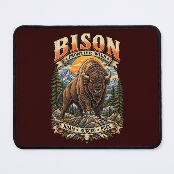 Item preview, American Bison Frontier Wild designed and sold by KrungiT Design .