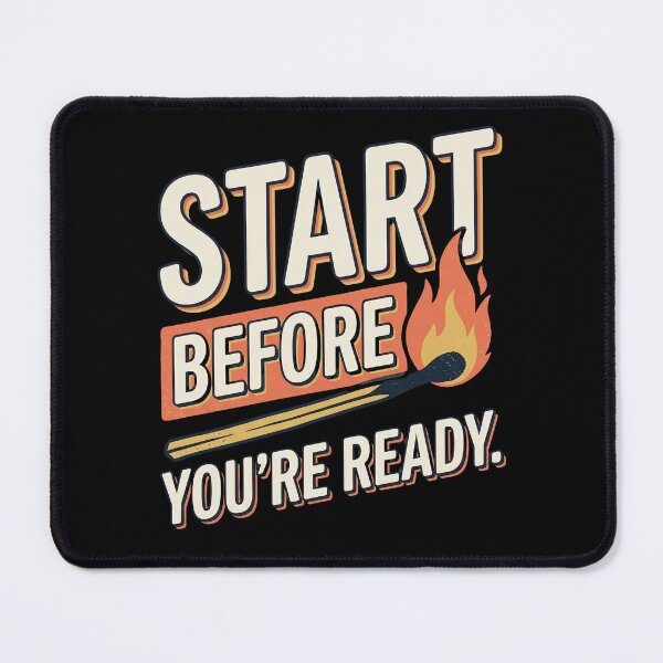 Item preview, Start Before You're Ready Motivational Quote designed and sold by Origamoart.