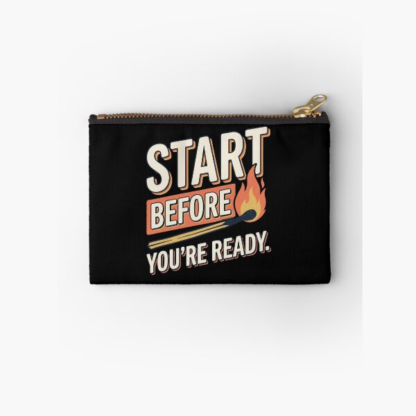 Item preview, Start Before You're Ready Motivational Quote designed and sold by Origamoart.