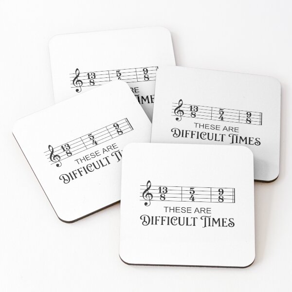 Item preview, These Are Difficult Times Music Theory Musician Humor designed and sold by Doodleoub.
