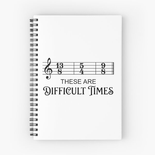 Item preview, These Are Difficult Times Music Theory Musician Humor designed and sold by Doodleoub.
