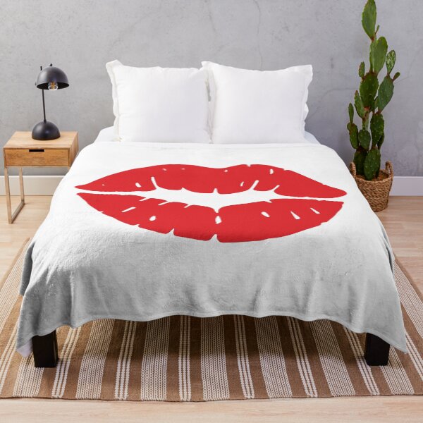 Item preview, Red Lips Kissing Lips Love Valentine Glamour Beauty designed and sold by VectorForge Studio.