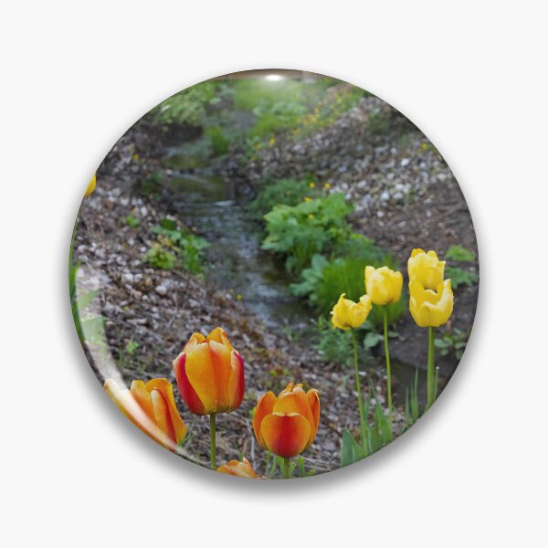Item preview, Vibrant Spring Flowers by a Creek in Port Burwell, Ontario designed and sold by jrtwynam.