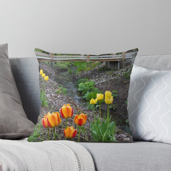 Item preview, Vibrant Spring Flowers by a Creek in Port Burwell, Ontario designed and sold by jrtwynam.
