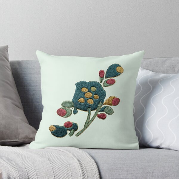Item preview, Korean Traditional Embroidery Floral Pattern designed and sold by Yiruda-Art.