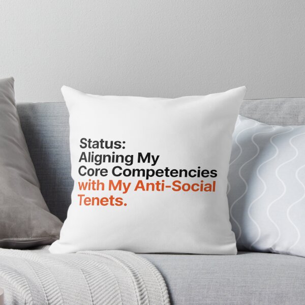 Item preview, Core Competencies Anti Social Tenets Funny Work Quote designed and sold by WittyBrand.