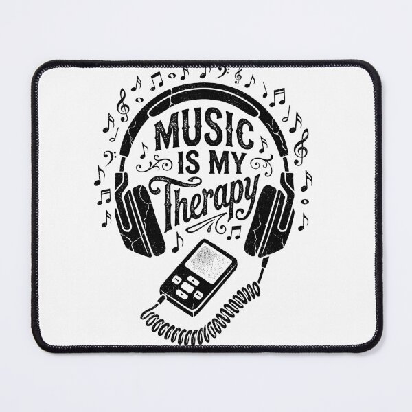 Item preview, Music Is My Therapy Music Lover Musician Audiophile Listener designed and sold by Doodleoub.