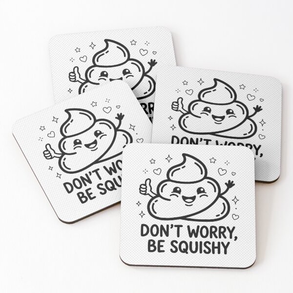 Item preview, Don't Worry Be Squishy Cute designed and sold by MissArtForU.