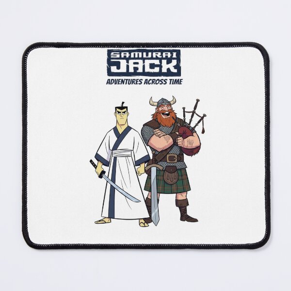 Item preview, Samurai Jack and The Scotsman Cartoon Illustration - Adventures Across Time Fan Art designed and sold by FreakToons.
