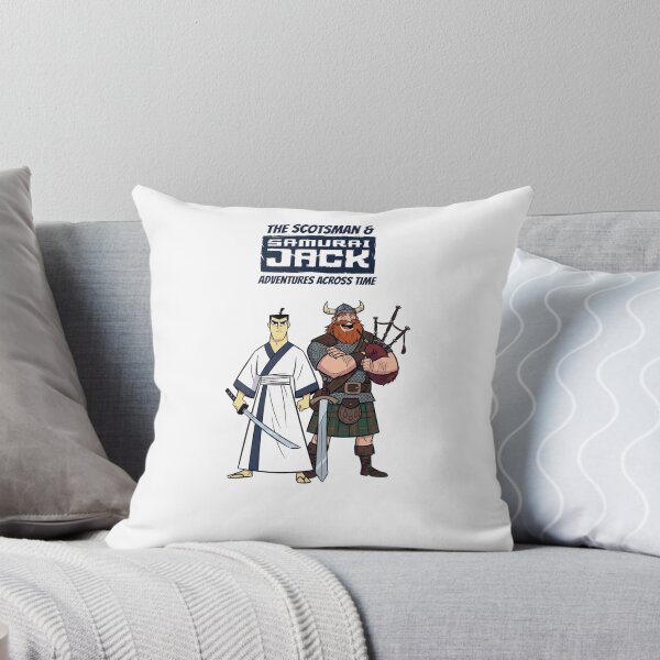Item preview, Samurai Jack and The Scotsman Cartoon Illustration - Adventures Across Time Fan Art designed and sold by FreakToons.