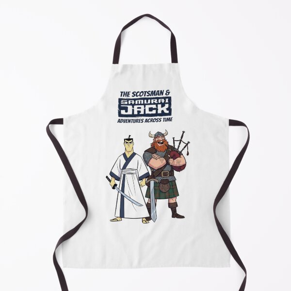 Item preview, Samurai Jack and The Scotsman Cartoon Illustration - Adventures Across Time Fan Art designed and sold by FreakToons.