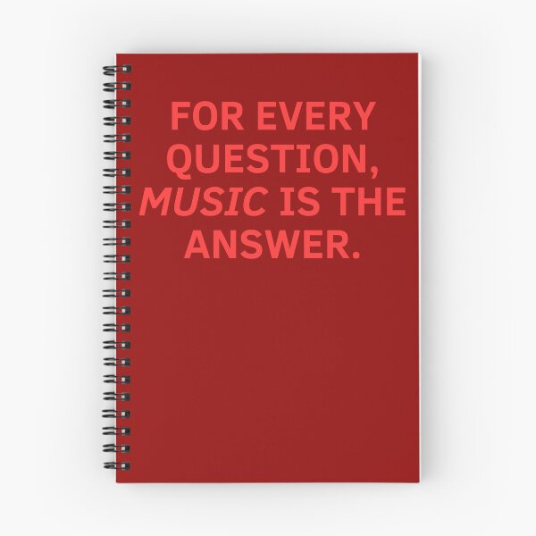 Item preview, Music Is The Answer Red Typography designed and sold by eMKa82.