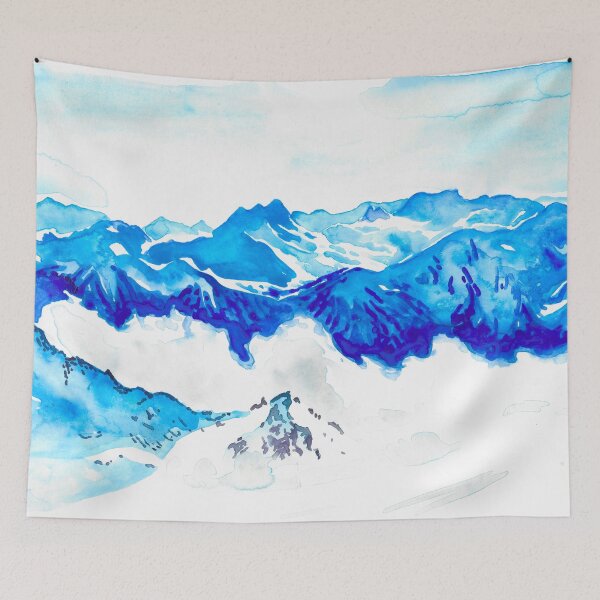 Item preview, Mountain range in the Alps at Courchevel - 3 Valleys designed and sold by Anais-Mrn.