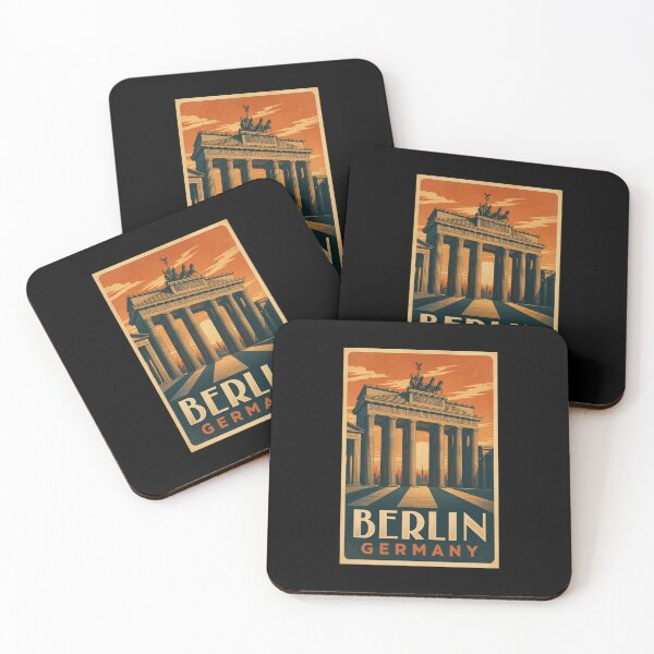 Item preview, Vintage Berlin Germany Travel Art – Retro City Skyline Souvenir designed and sold by AMICO77.