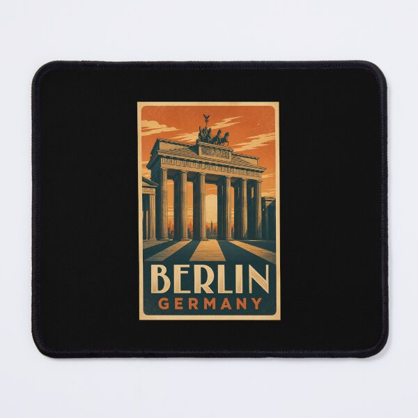 Item preview, Vintage Berlin Germany Travel Art – Retro City Skyline Souvenir designed and sold by AMICO77.