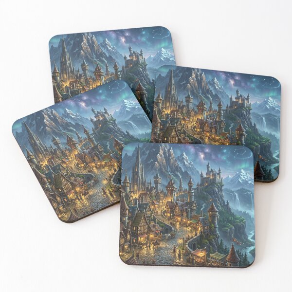 Item preview, Moonlight over Sky City designed and sold by Sigtrix.