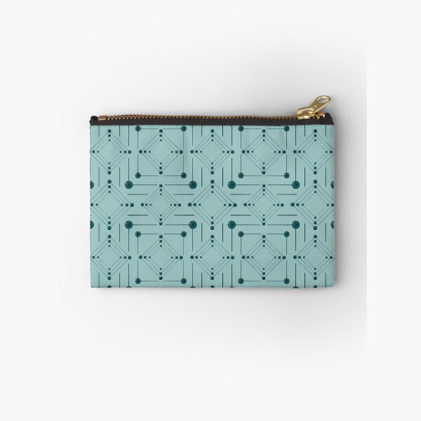 Item preview, Geometric pattern with dark cyan eyes on a light cyan background designed and sold by Cherevan.
