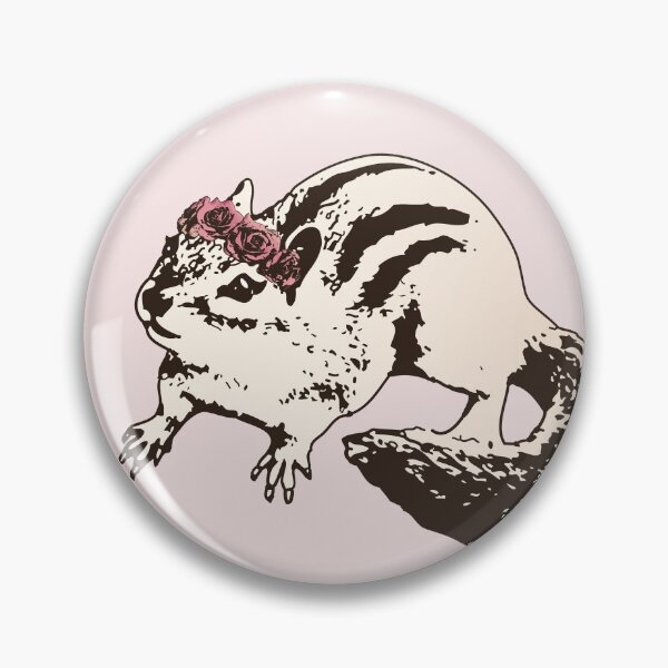 Item preview, Flower Princess - Sepia-Toned Chipmunk with Floral Crown designed and sold by LittleMissTyne.