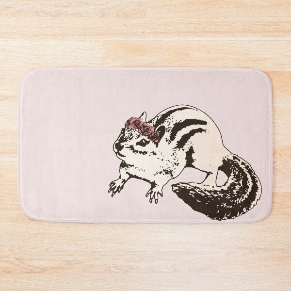 Item preview, Flower Princess - Sepia-Toned Chipmunk with Floral Crown designed and sold by LittleMissTyne.