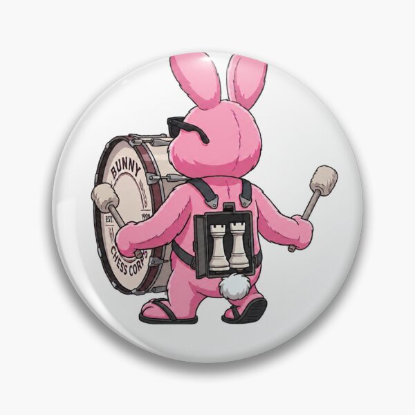 Item preview, Rook Battery Chess Pun Funny Drummer Bunny Graphic Art designed and sold by PawnChain.