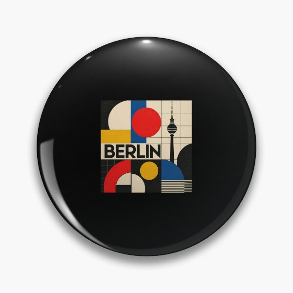 Artikelvorschau, Vintage Berlin Deutschland Reisekunst – Retro-Stadtsilhouette Souvenir entworfen und verkauft von AMICO77.