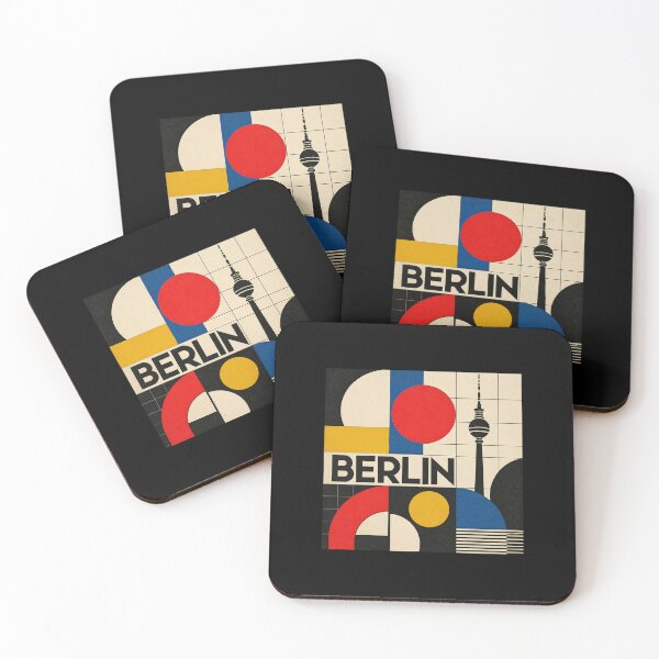 Item preview, Vintage Berlin Germany Travel Art – Retro City Skyline Souvenir designed and sold by AMICO77.