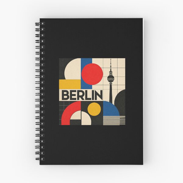 Artikelvorschau, Vintage Berlin Deutschland Reisekunst – Retro-Stadtsilhouette Souvenir entworfen und verkauft von AMICO77.