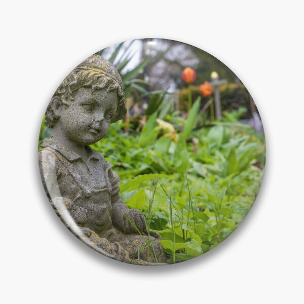 Item preview, Charming Garden Statue Amidst Lush Foliage in Port Burwell designed and sold by jrtwynam.