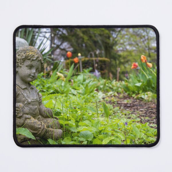 Item preview, Charming Garden Statue Amidst Lush Foliage in Port Burwell designed and sold by jrtwynam.