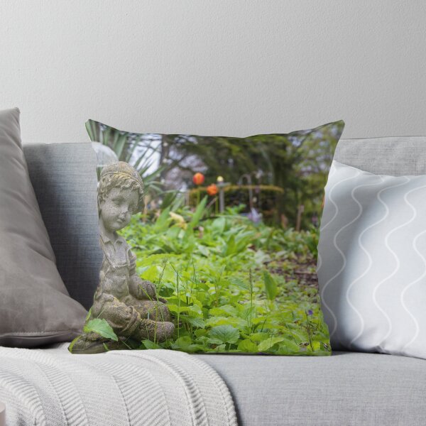 Item preview, Charming Garden Statue Amidst Lush Foliage in Port Burwell designed and sold by jrtwynam.
