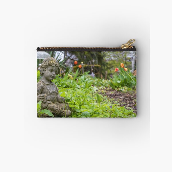 Item preview, Charming Garden Statue Amidst Lush Foliage in Port Burwell designed and sold by jrtwynam.