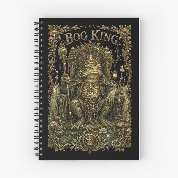 Item preview, Bog King Frog T-Shirt Fantasy Swamp Throne Goblincore Graphic Tee designed and sold by LintonGriffin.