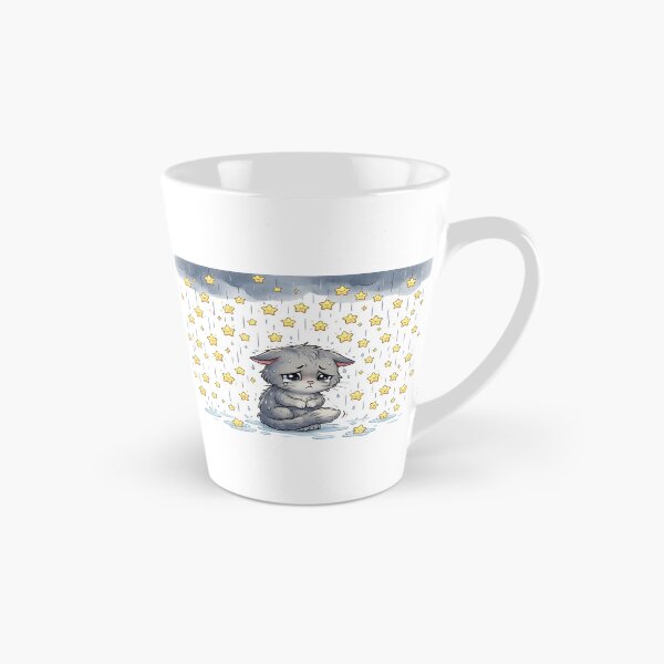 Item preview, Sad Kitten Under a Rain of Stars designed and sold by lungpleecha.