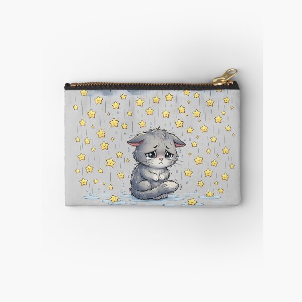 Item preview, Sad Kitten Under a Rain of Stars designed and sold by lungpleecha.