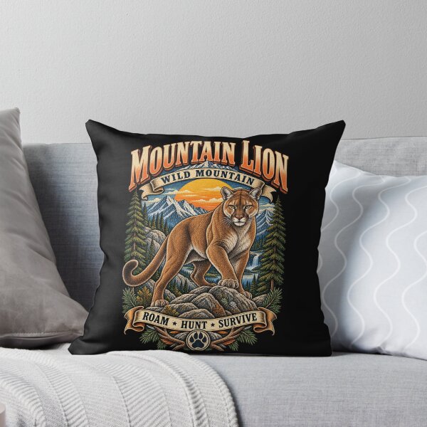 Item preview, Mountain Lion Wild Mountain designed and sold by KrungiT Design .