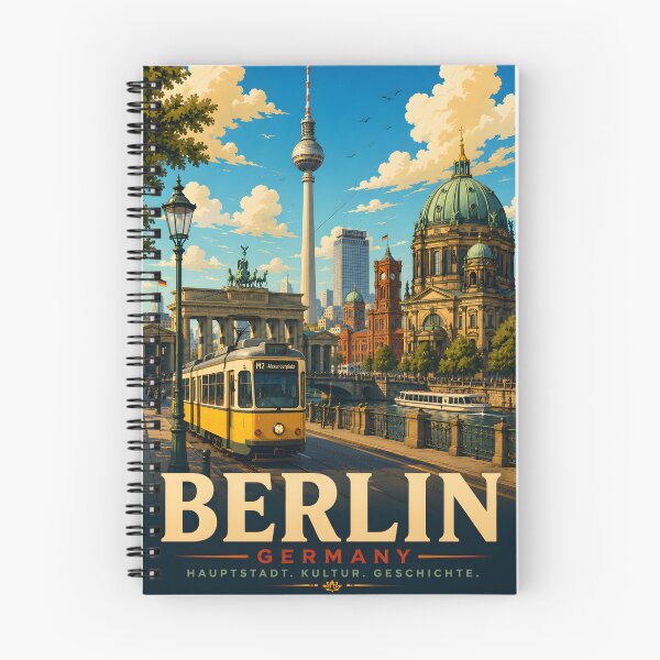 Item preview, Berlin Germany Vintage Travel Poster designed and sold by TAOptimus .