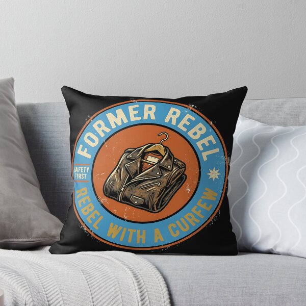 Item preview, Former Rebel With A Curfew Vintage Badge designed and sold by DuckOddity.