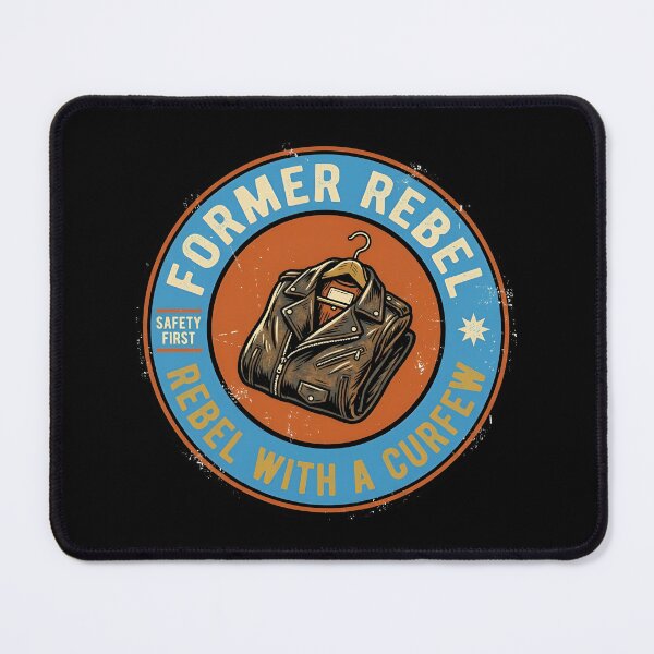 Item preview, Former Rebel With A Curfew Vintage Badge designed and sold by DuckOddity.
