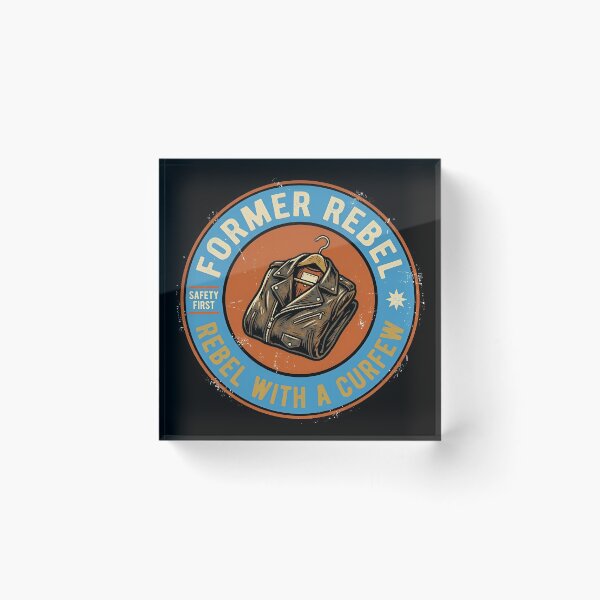 Item preview, Former Rebel With A Curfew Vintage Badge designed and sold by DuckOddity.