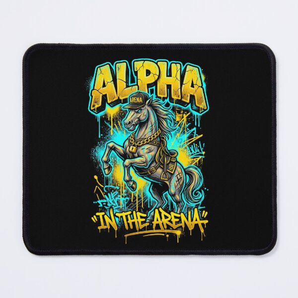 Item preview, Alpha in the Arena — Bold Graffiti Street Horse Tee v4 designed and sold by CornishPixiPony.