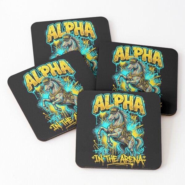 Item preview, Alpha in the Arena — Bold Graffiti Street Horse Tee v4 designed and sold by CornishPixiPony.