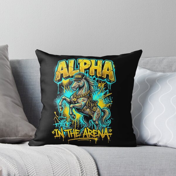 Item preview, Alpha in the Arena — Bold Graffiti Street Horse Tee v4 designed and sold by CornishPixiPony.