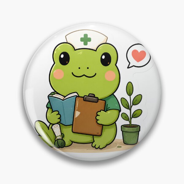 Item preview, Cute Frog Nurse Cottagecore Aesthetic designed and sold by denybz.