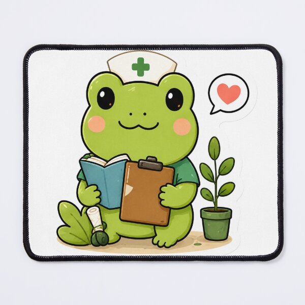 Item preview, Cute Frog Nurse Cottagecore Aesthetic designed and sold by denybz.