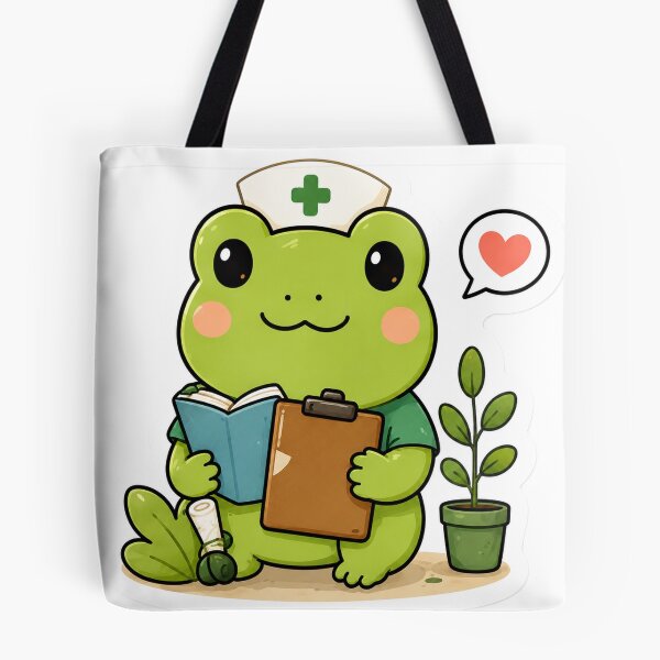 Item preview, Cute Frog Nurse Cottagecore Aesthetic designed and sold by denybz.