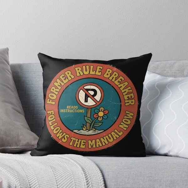Item preview, Former Rule Breaker Follows Manual Vintage Badge designed and sold by DuckOddity.