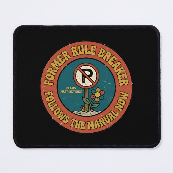 Item preview, Former Rule Breaker Follows Manual Vintage Badge designed and sold by DuckOddity.
