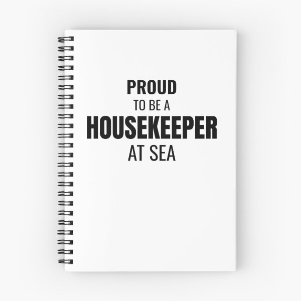 Item preview, Proud to be a Housekeeper at Sea (Black) designed and sold by ShipCrewNation.
