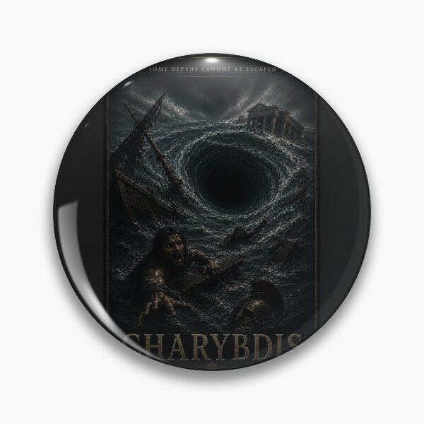 Item preview, CHARYBDIS — SOME DEPTHS CANNOT BE ESCAPED | Greek Mythology Art designed and sold by Pop, Culture and Stuff.